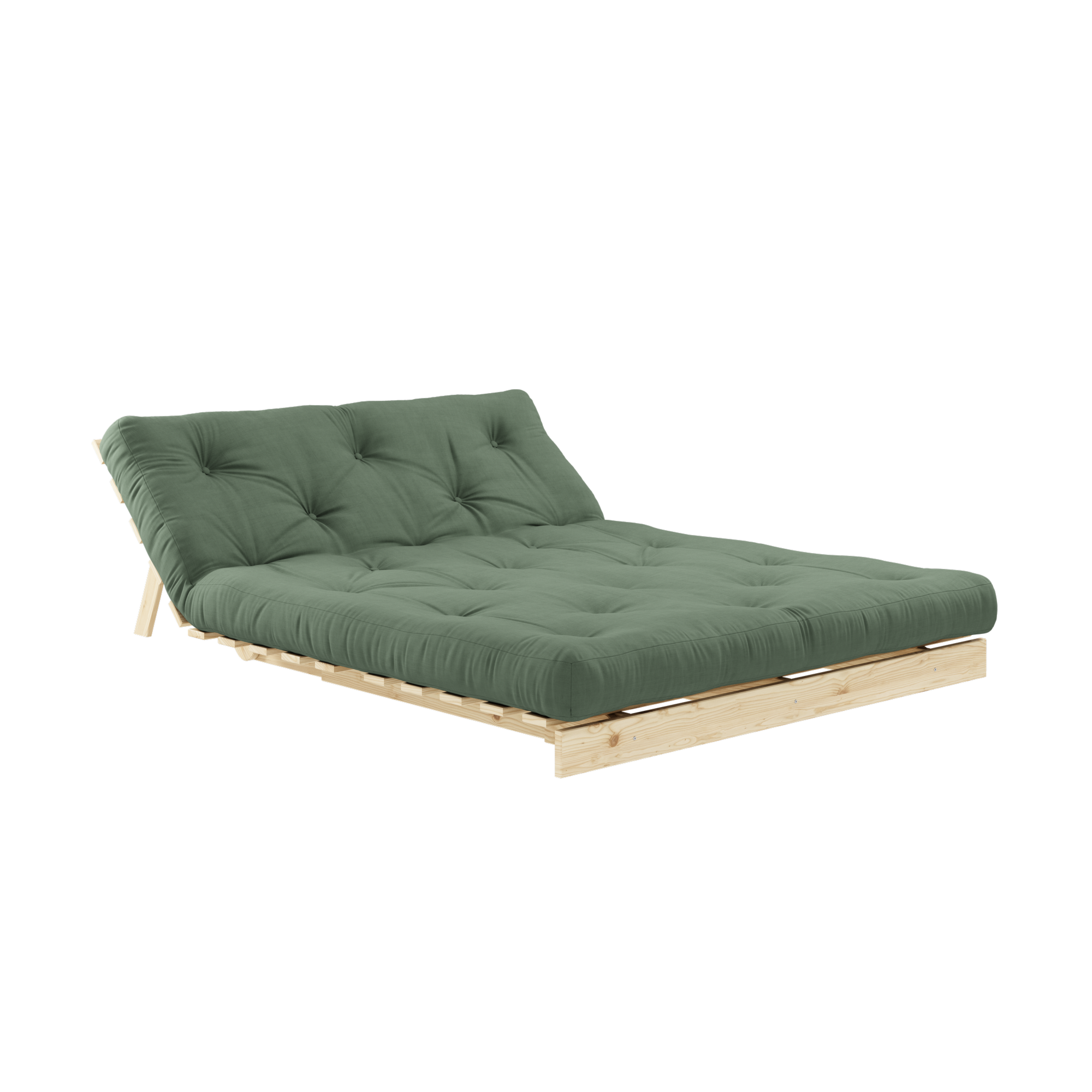 ROOTS RAW 140 X 200 W. ROOTS MATTRESS OLIVE GREEN