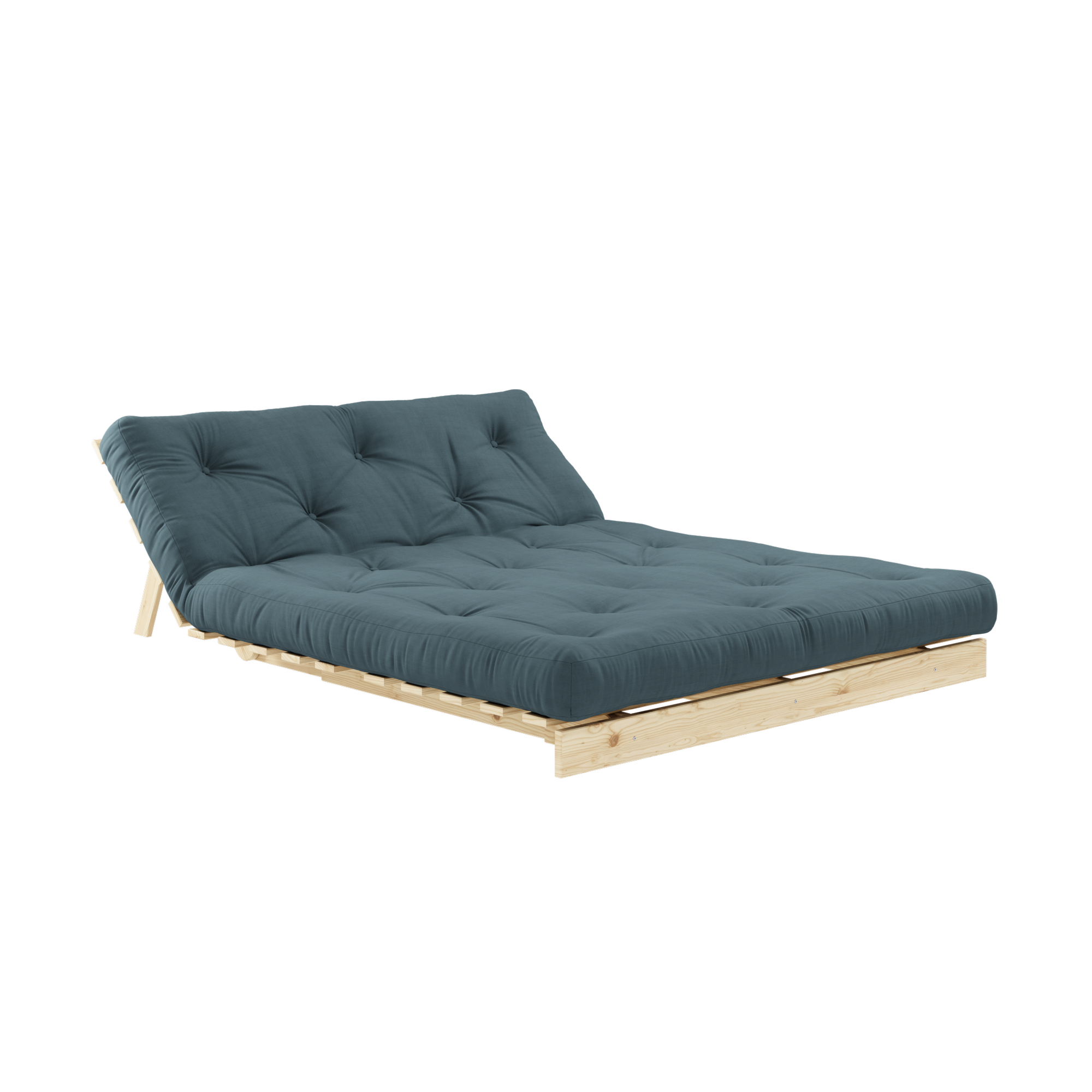 ROOTS RAW 140 X 200 W. ROOTS MATTRESS PETROL BLUE