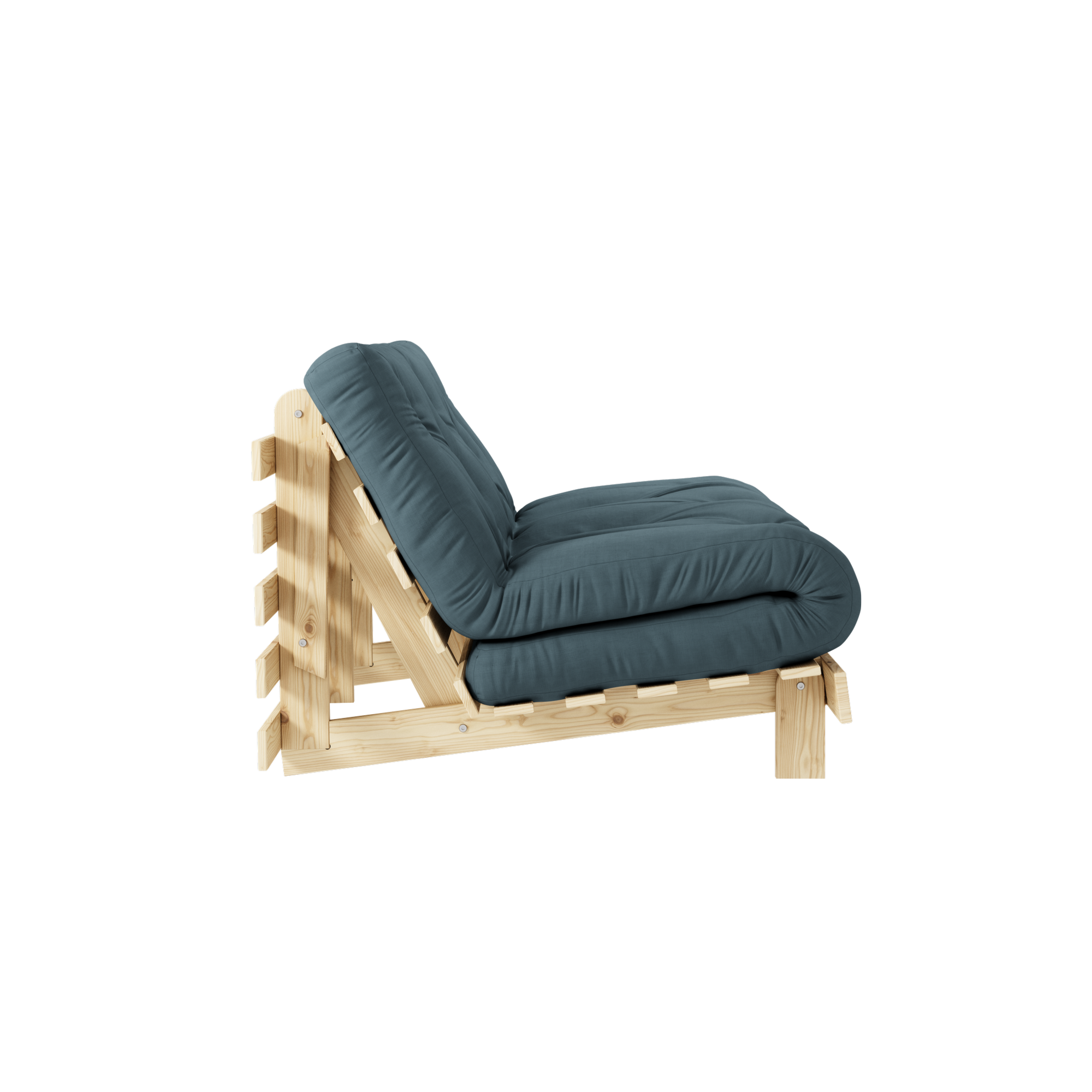 ROOTS RAW 140 X 200 W. ROOTS MATTRESS PETROL BLUE