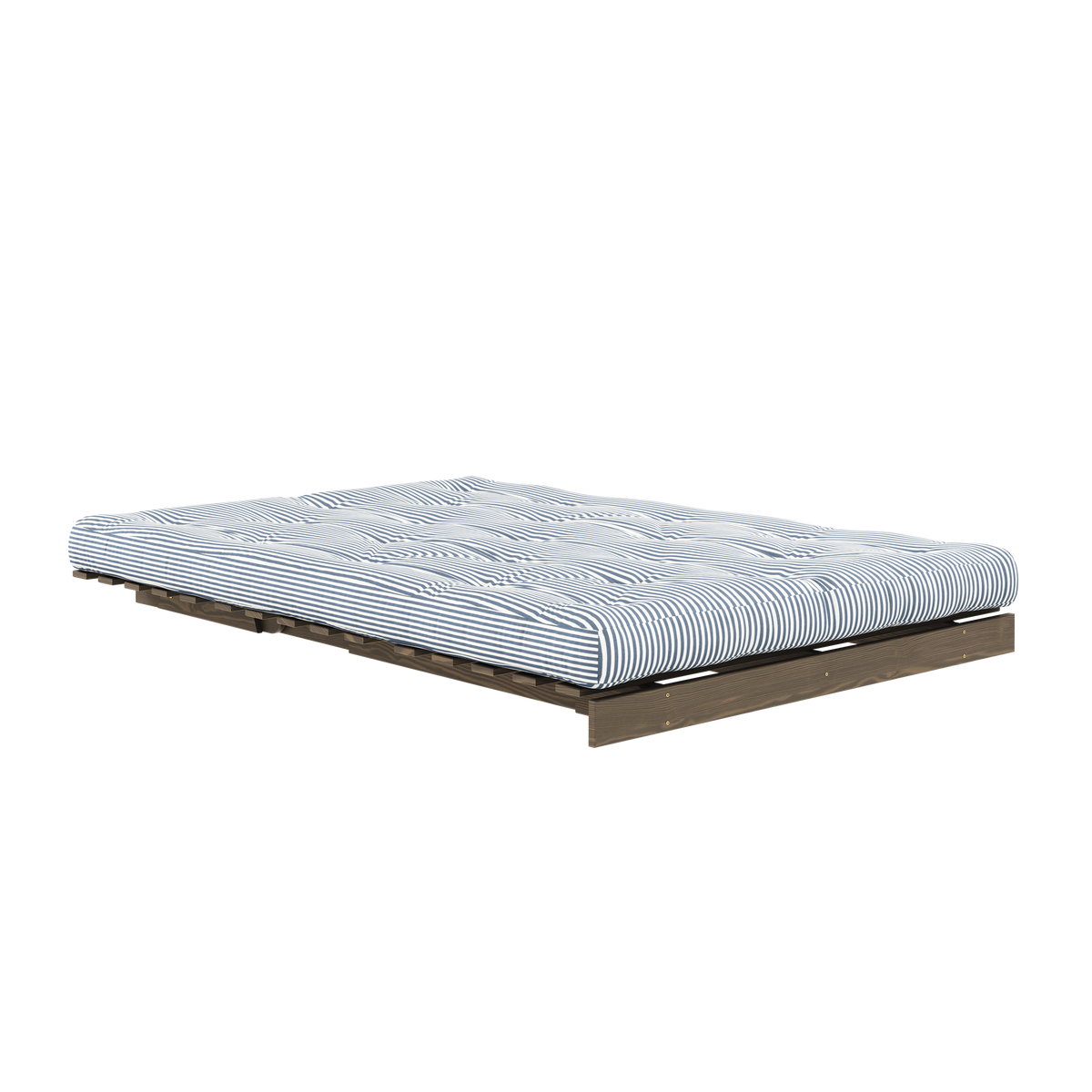 ROOTS CAROB BROWN 140 X 200 W. ROOTS MATTRESS BEACH BLUE