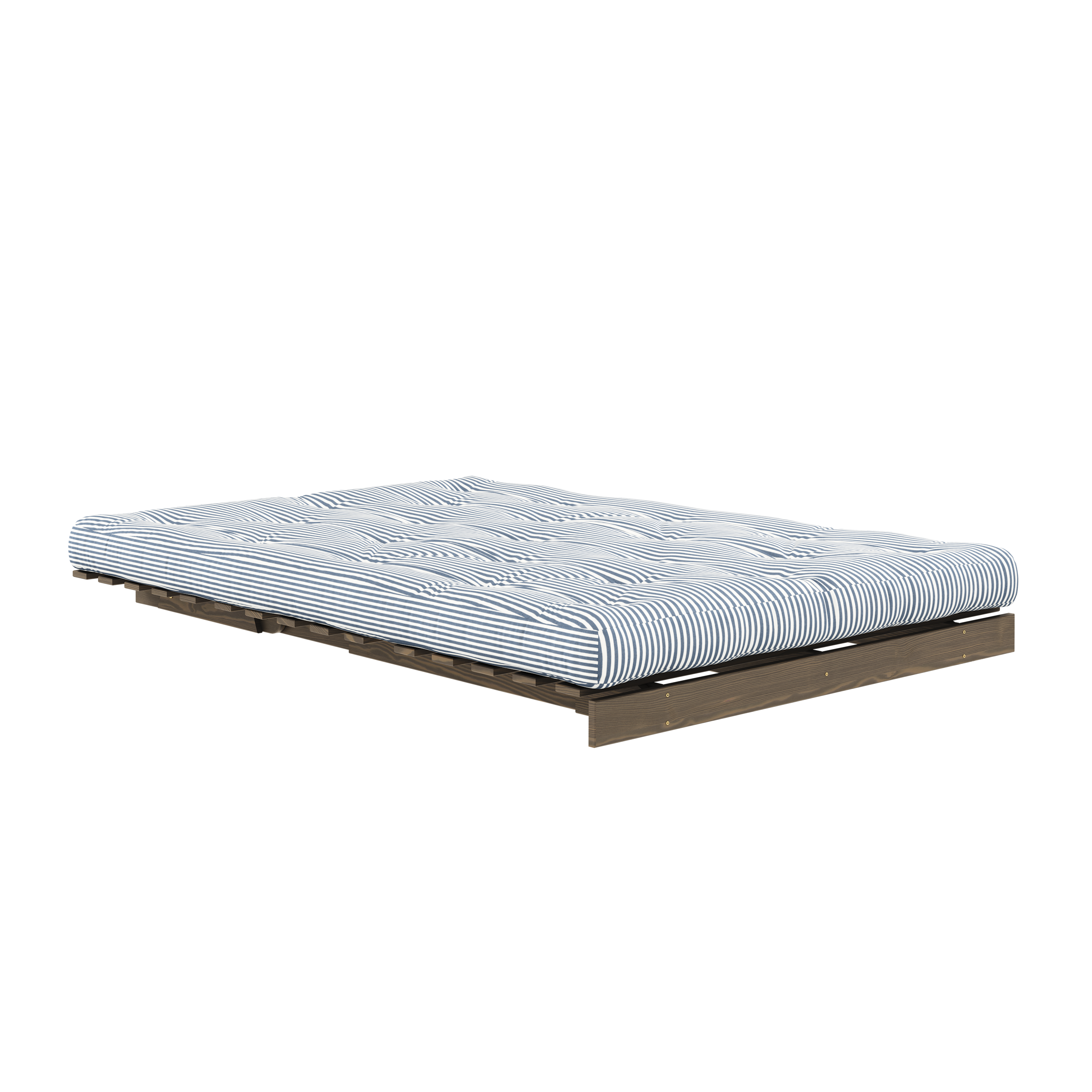 ROOTS CAROB BROWN 140 X 200 W. ROOTS MATTRESS BEACH BLUE