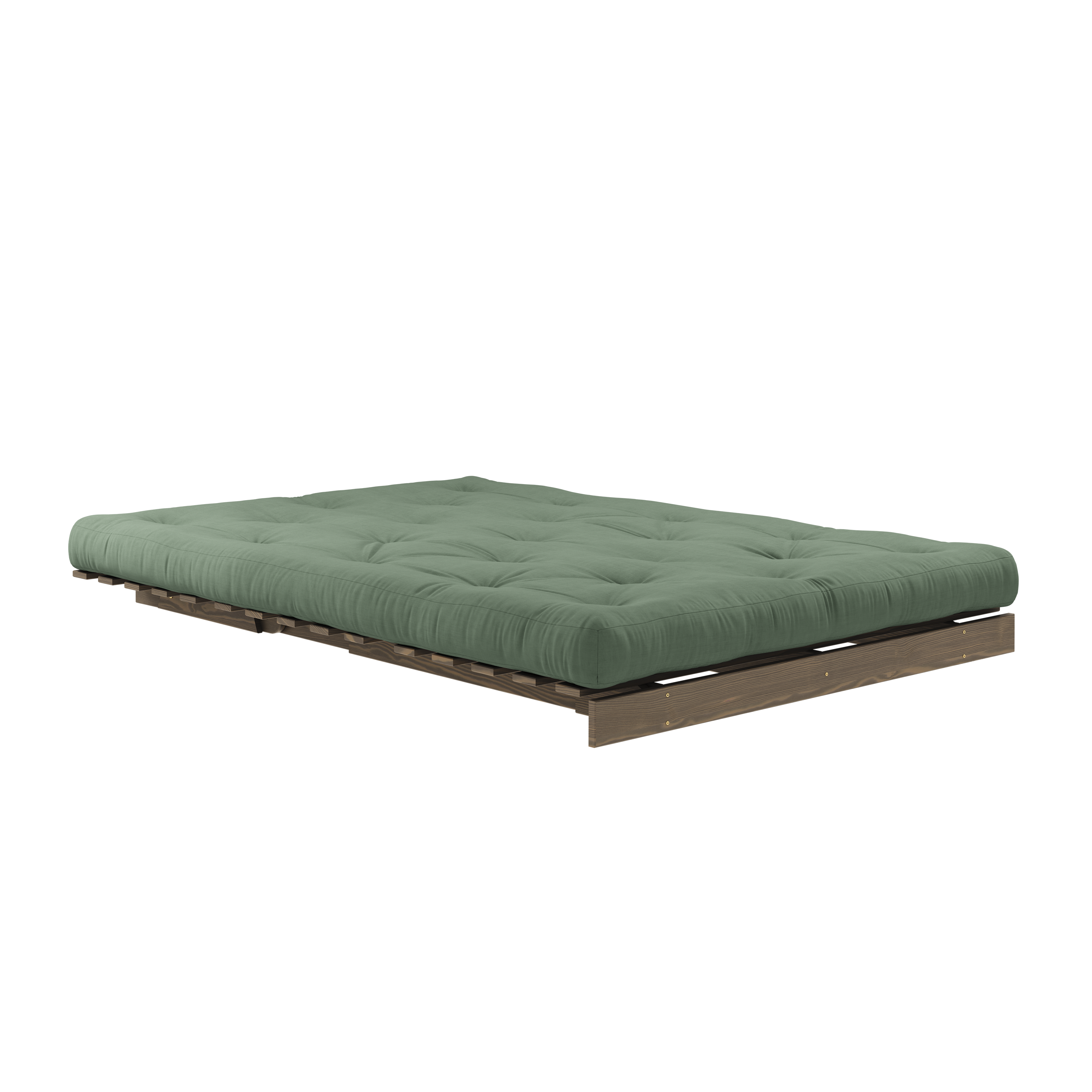 ROOTS CAROB BROWN 140 X 200 W. ROOTS MATTRESS OLIVE GREEN