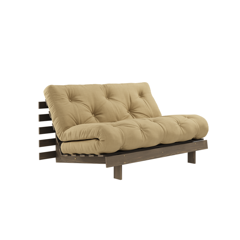 ROOTS CAROB BROWN 140 X 200 W. ROOTS MATTRESS WHEAT BEIGE