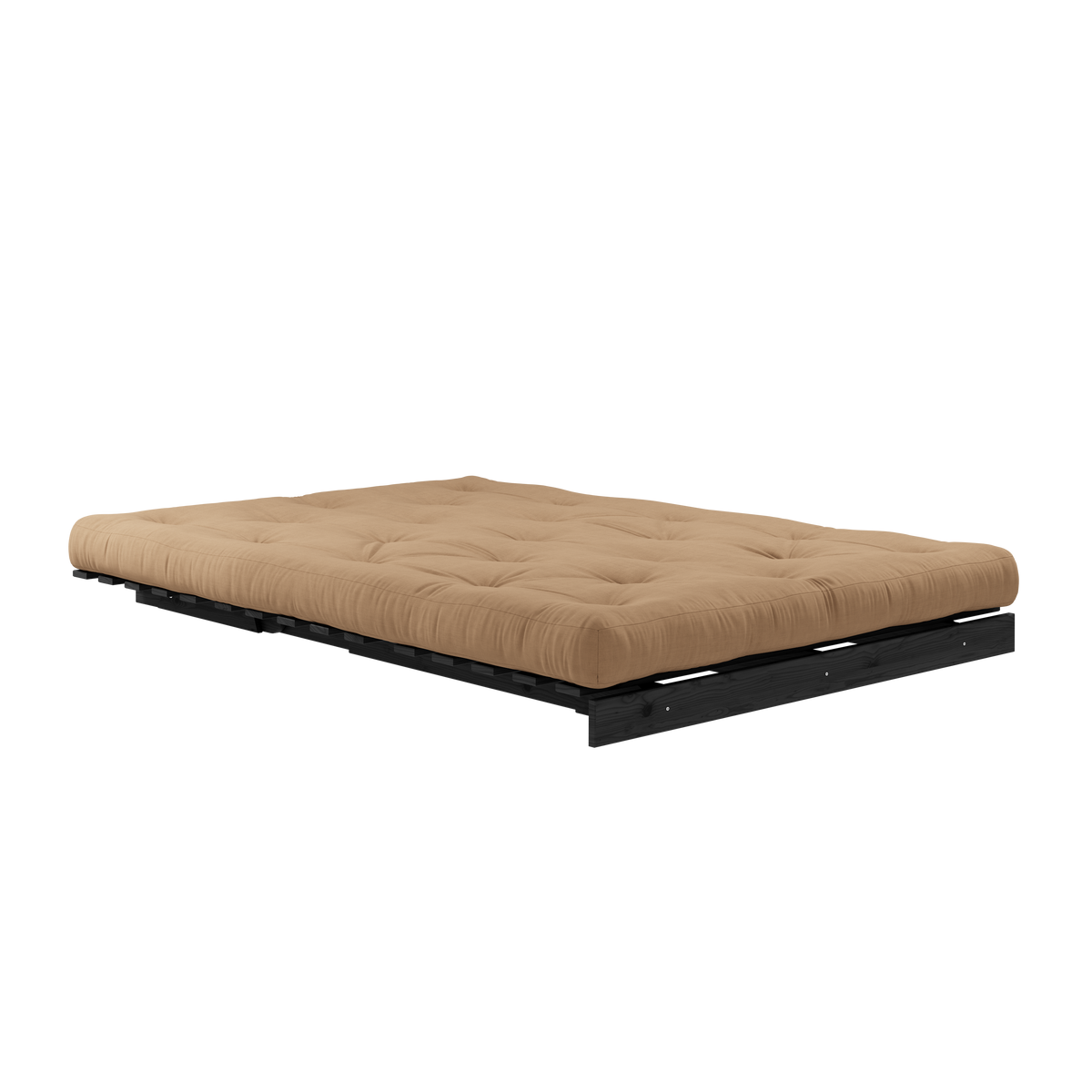 ROOTS BLACK NIGHT LACQUERED 140 X 200 W. ROOTS MATTRESS MOCCA