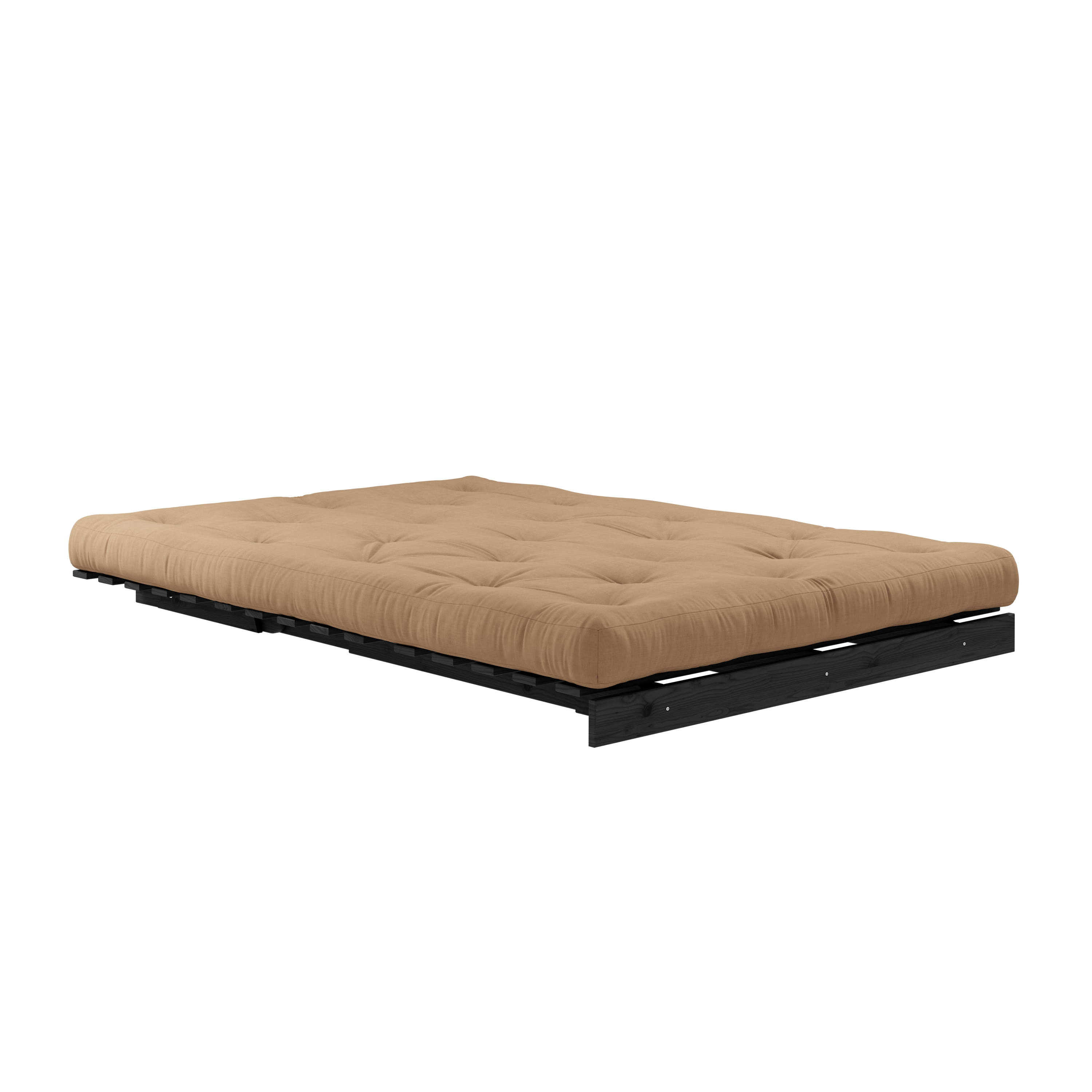 ROOTS BLACK NIGHT LACQUERED 140 X 200 W. ROOTS MATTRESS MOCCA