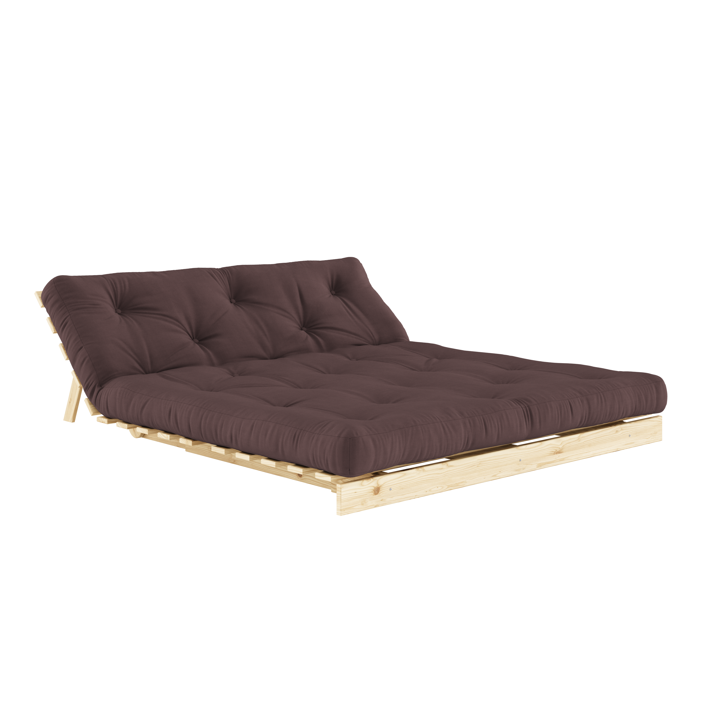 ROOTS RAW 160 X 200 W. ROOTS MATTRESS BROWN