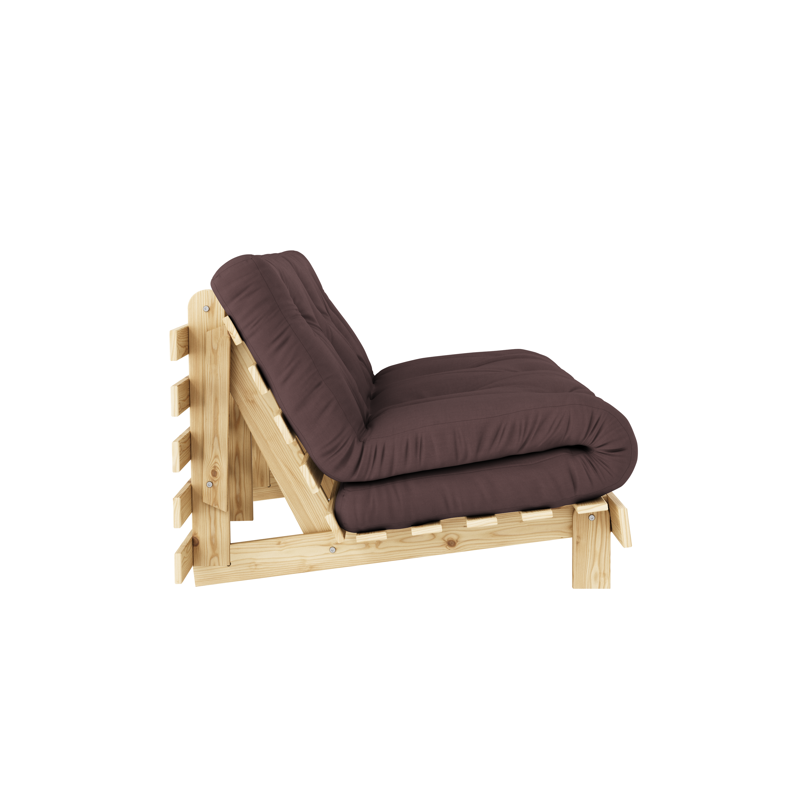 ROOTS RAW 160 X 200 W. ROOTS MATTRESS BROWN