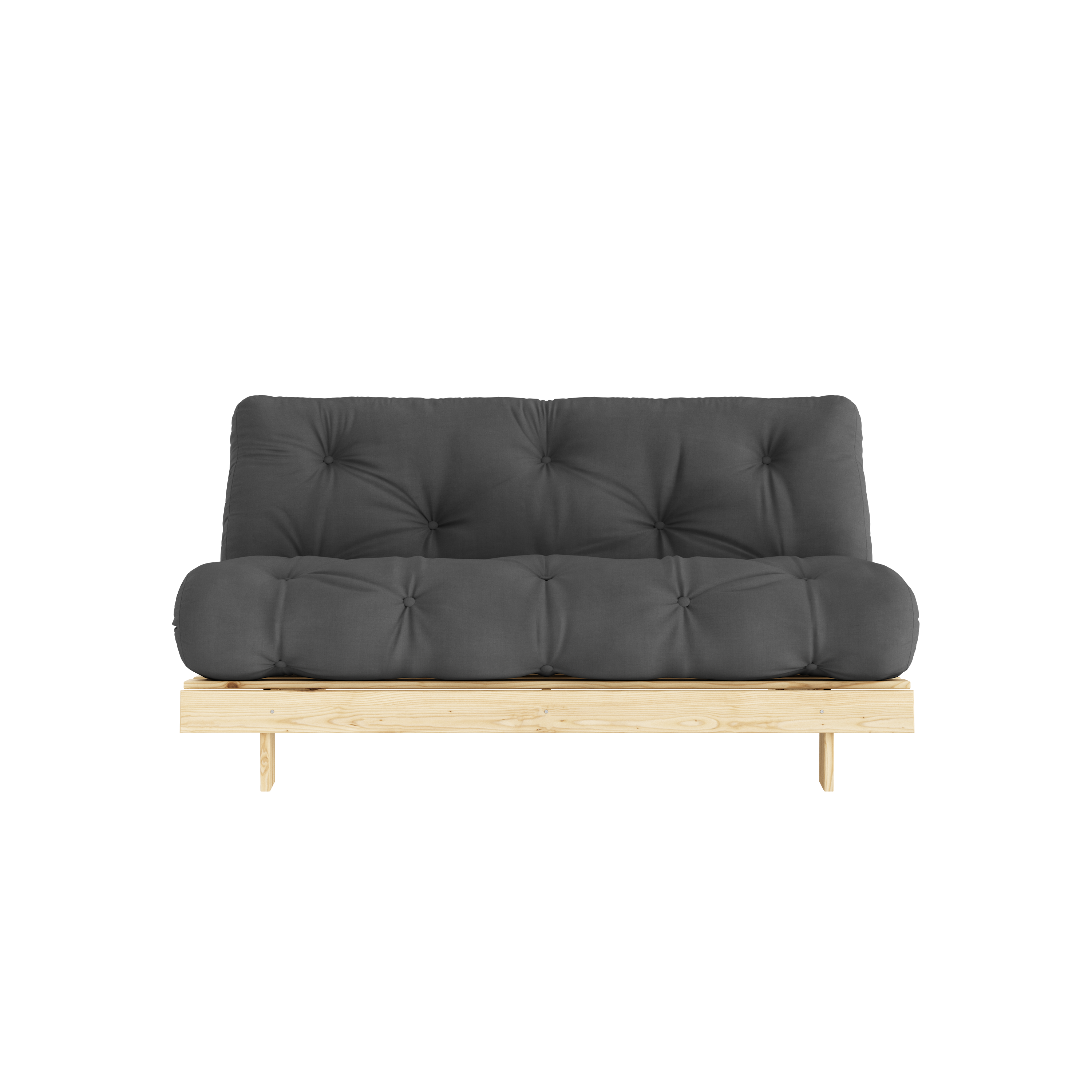 ROOTS RAW 160 X 200 W. ROOTS MATTRESS DARK GREY