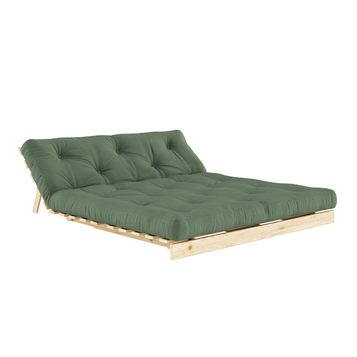 ROOTS RAW 160 X 200 W. ROOTS MATTRESS OLIVE GREEN