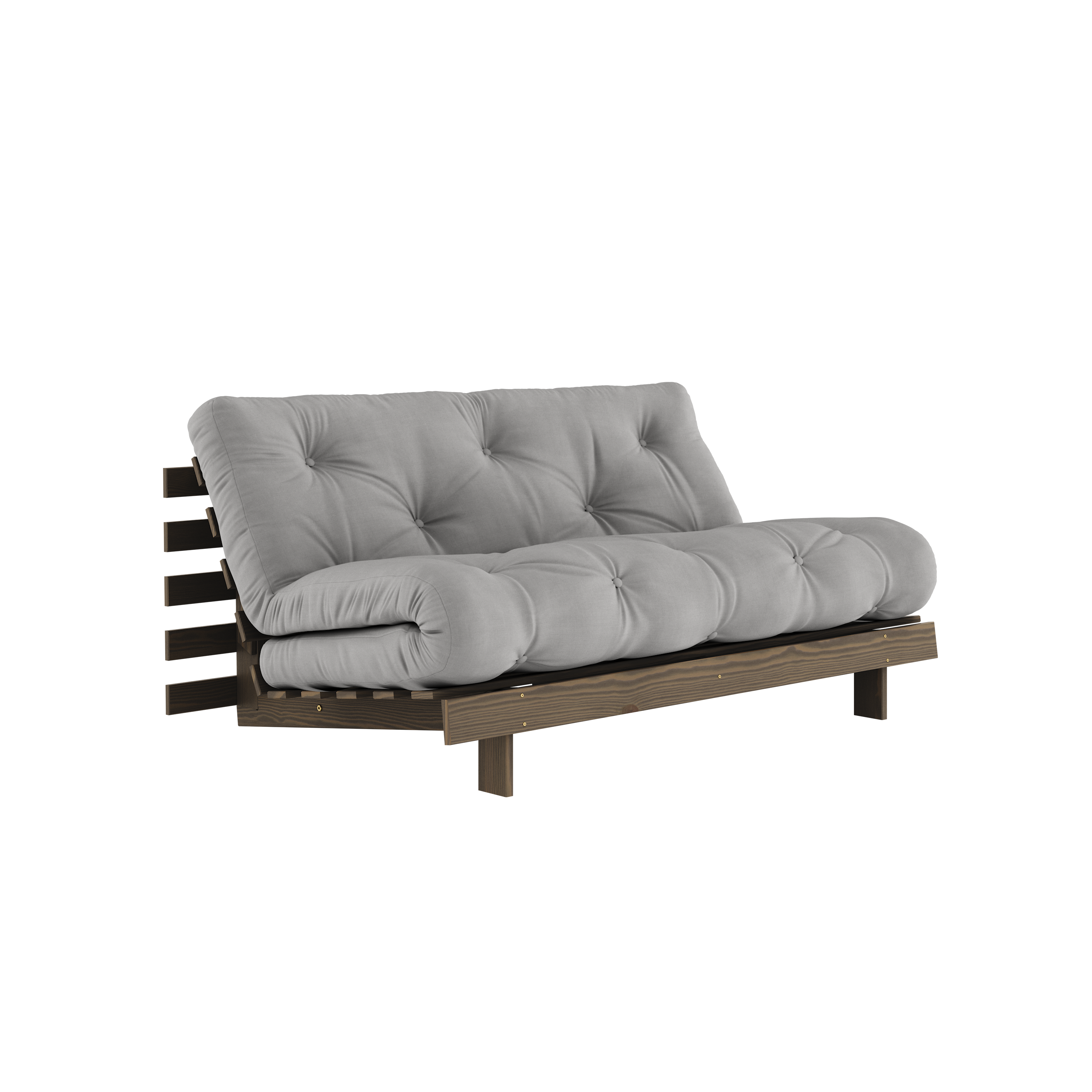 ROOTS CAROB BROWN 160 X 200 W. ROOTS MATTRESS GREY