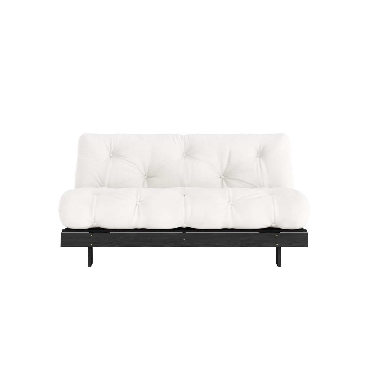 ROOTS BLACK NIGHT LACQUERED 160 X 200 W. ROOTS MATTRESS NATURAL