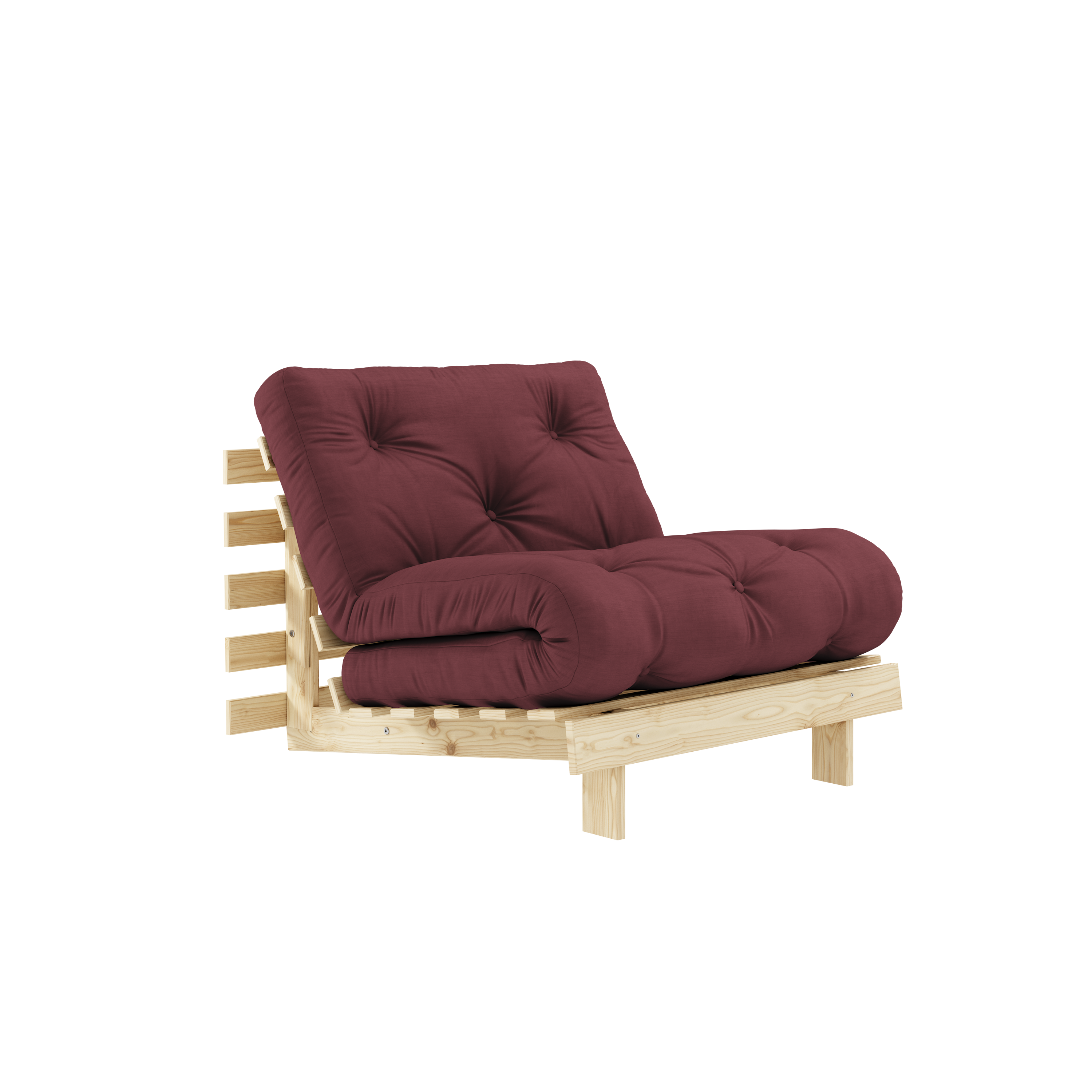 ROOTS RAW 90 X 200 W. ROOTS MATTRESS BORDEAUX 90 X 200