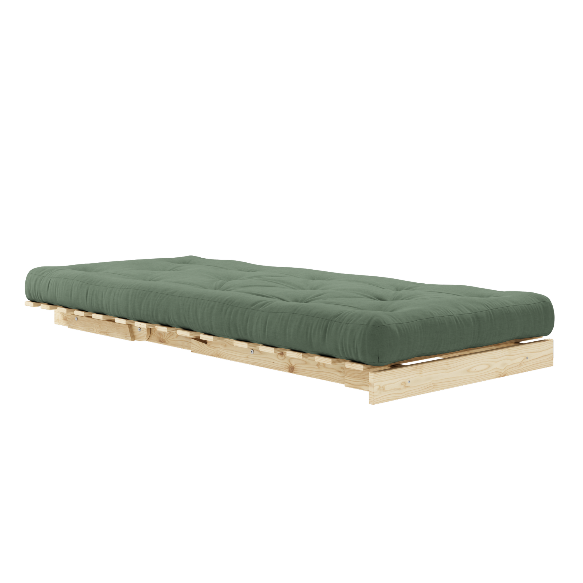 ROOTS RAW 90 X 200 W. ROOTS MATTRESS OLIVE GREEN 90 X 200