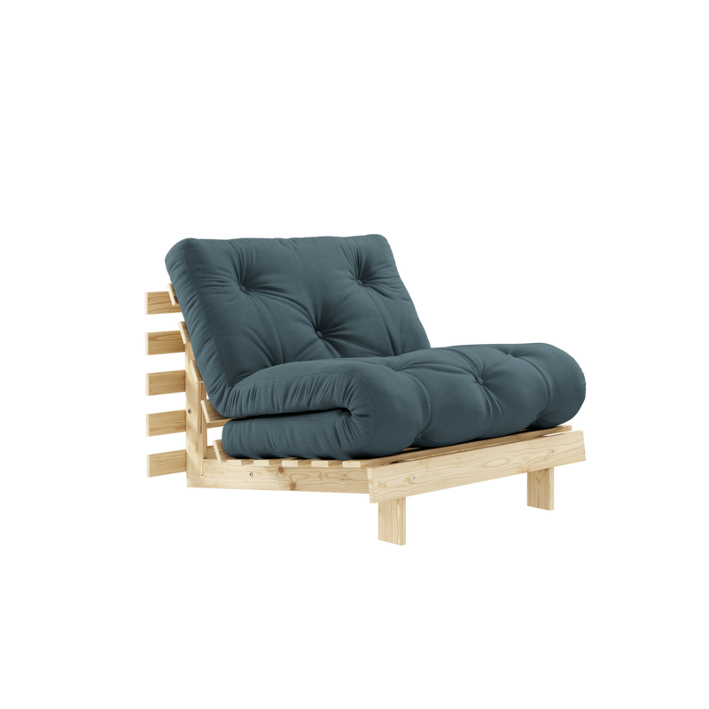 ROOTS RAW 90 X 200 W. ROOTS MATTRESS PETROL BLUE