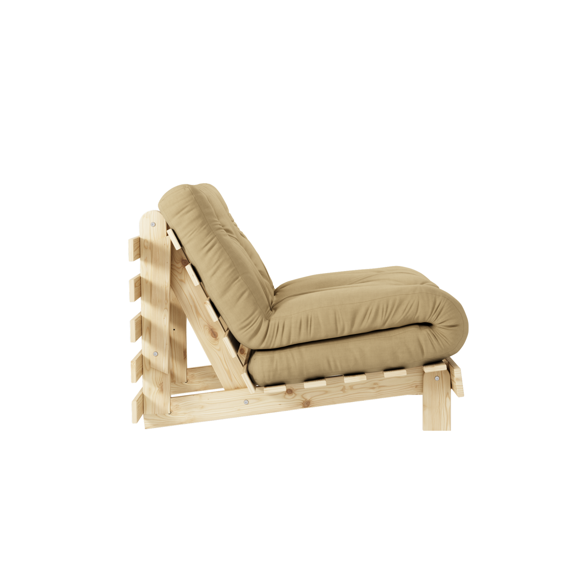 ROOTS RAW 90 X 200 W. ROOTS MATTRESS WHEAT BEIGE 90 X 200