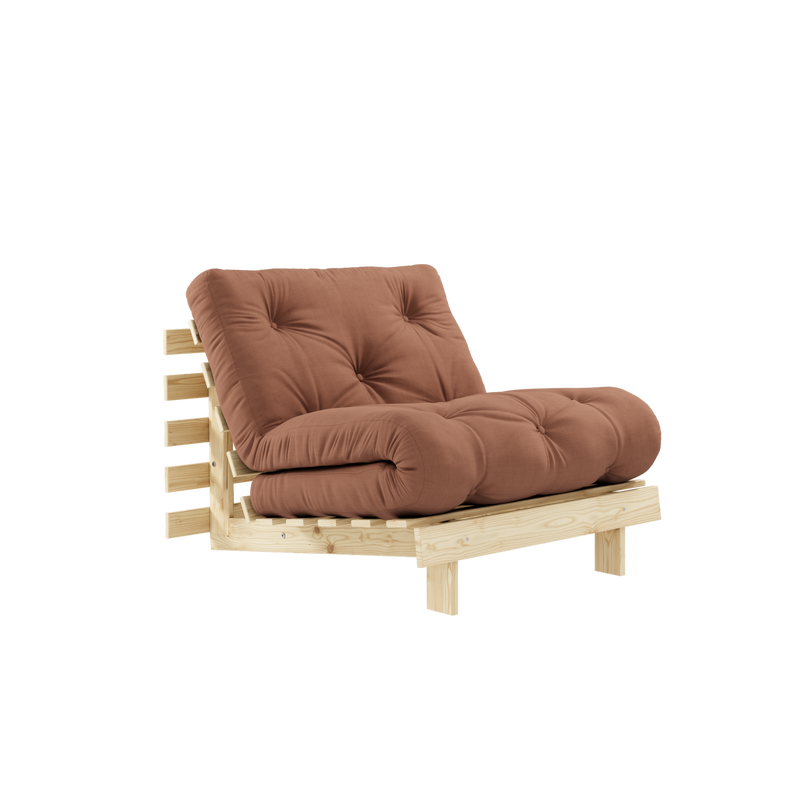 ROOTS RAW 90 X 200 W. ROOTS MATTRESS CLAY BROWN
