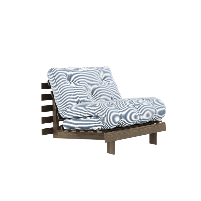 ROOTS CAROB BROWN 90 X 200 W. ROOTS MATTRESS BEACH BLUE