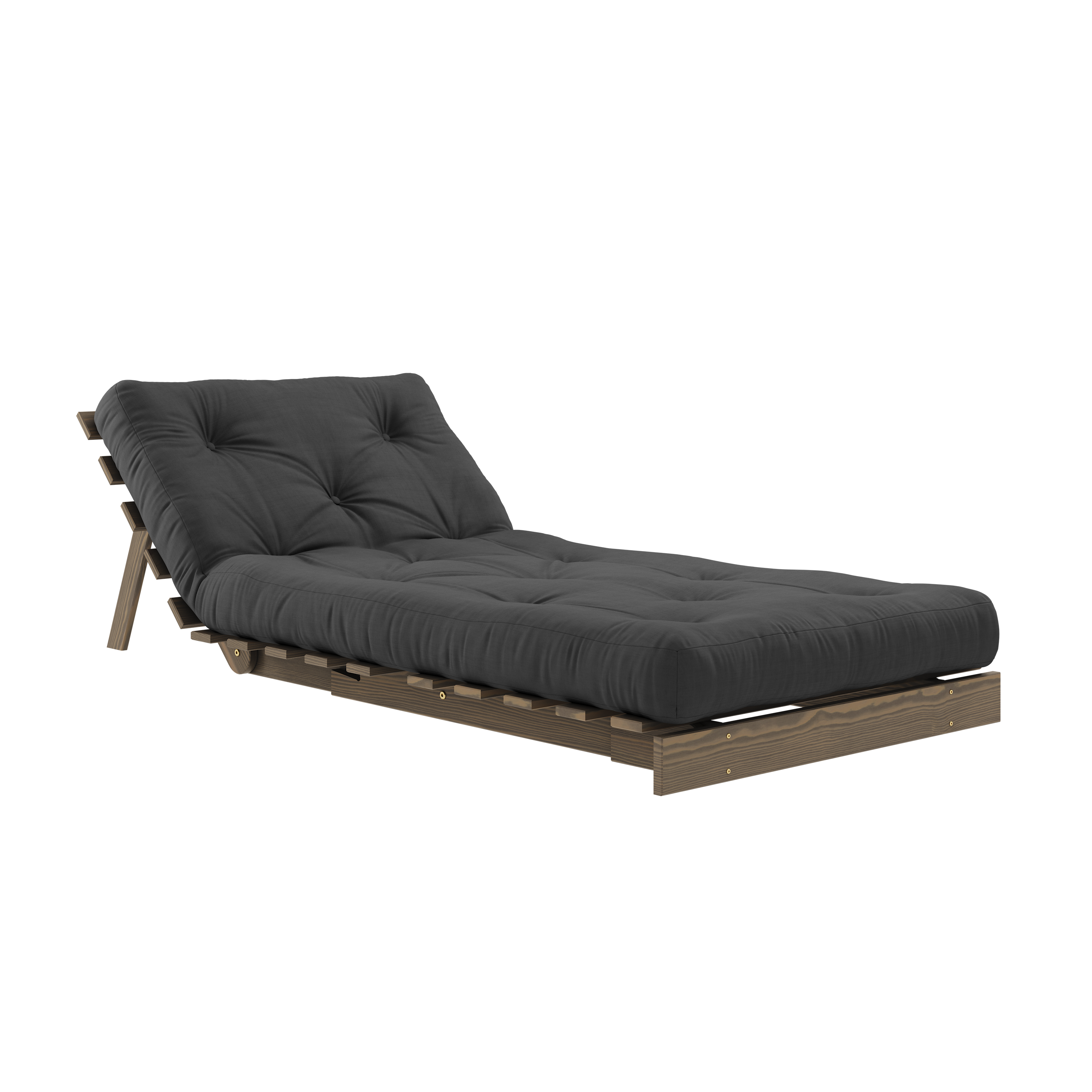 ROOTS CAROB BROWN 90 X 200 W. ROOTS MATTRESS DARK GREY 90 X 200