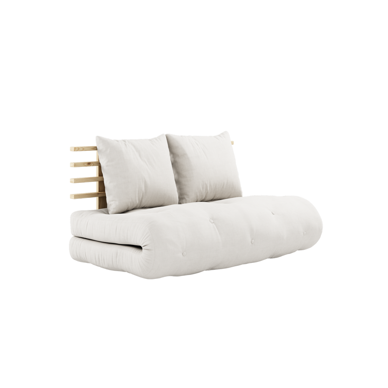 SHIN SANO CLEAR LACQUERED W. SHIN SANO MATTRESS SET NATURAL