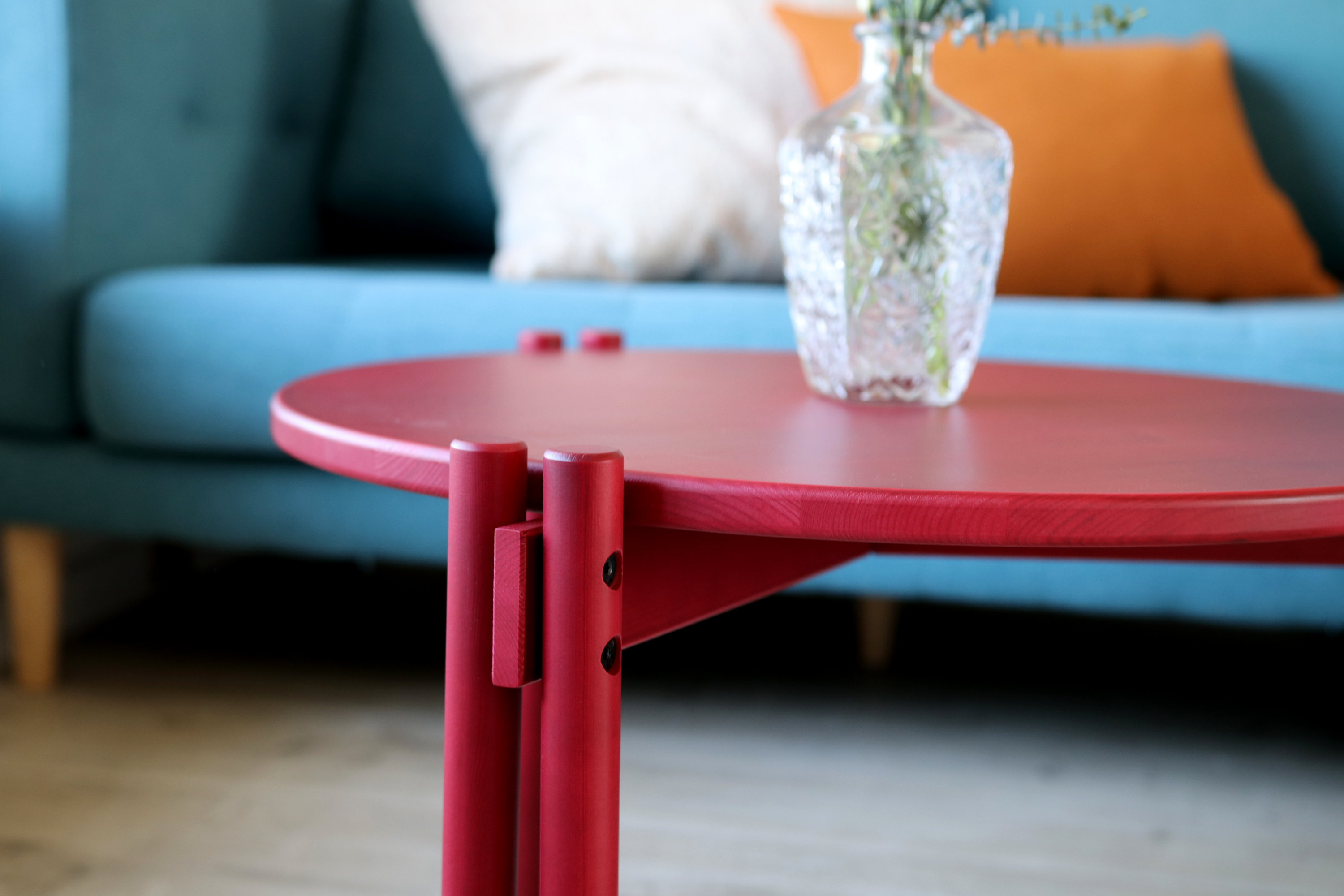 STICKS TABLE HIGH POPPY RED
