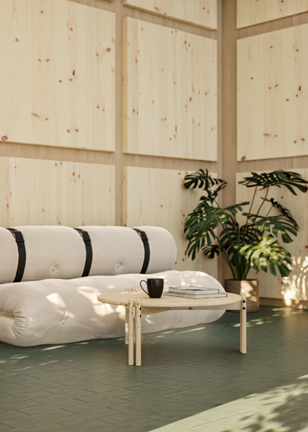 STICKS TABLE LOW LUSH GREEN