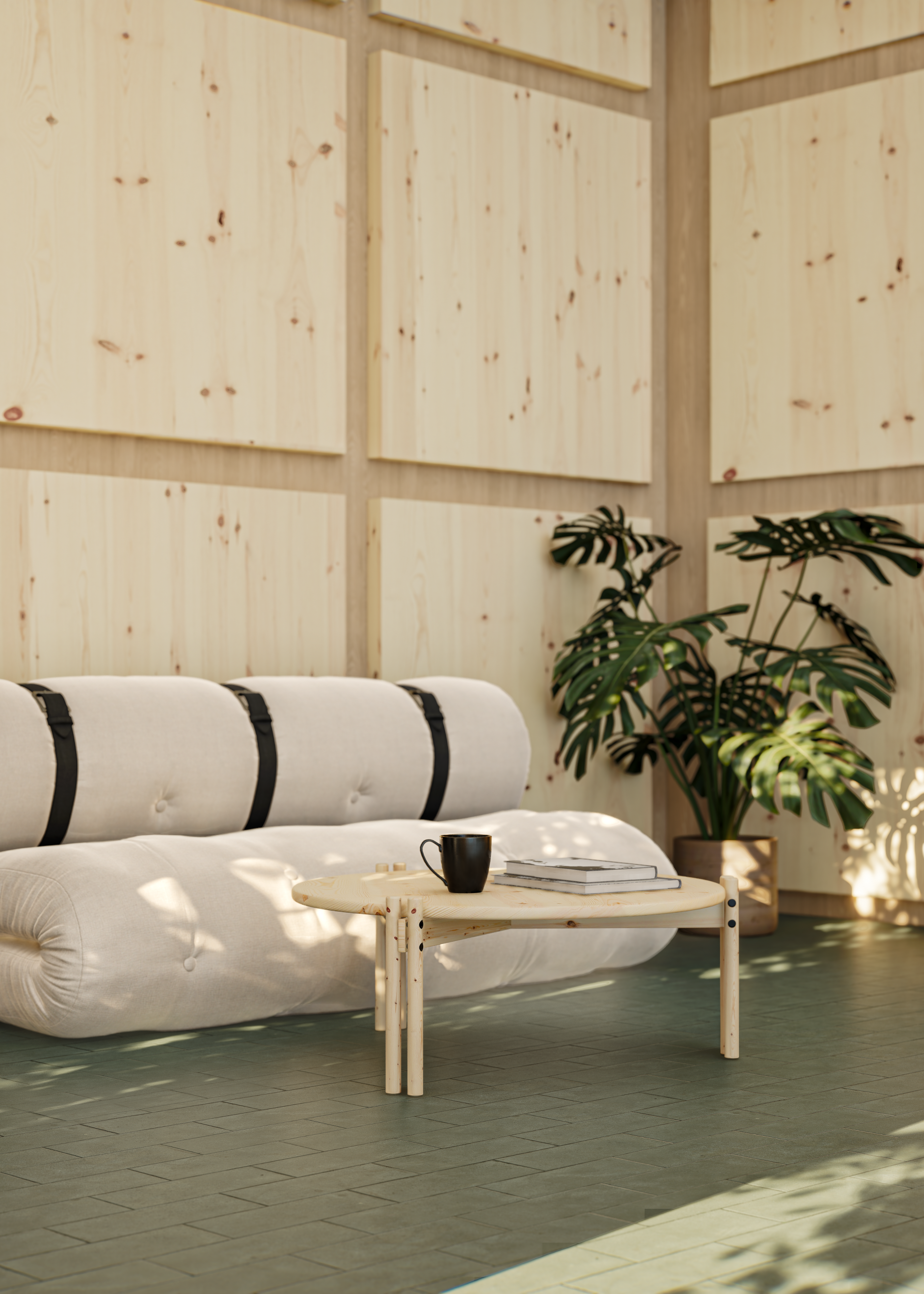 STICKS TABLE LOW LUSH GREEN