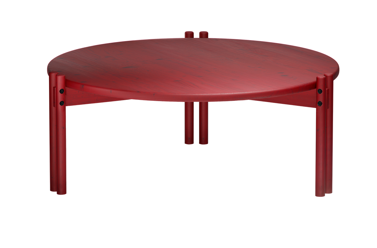 STICKS TABLE LOW POPPY RED