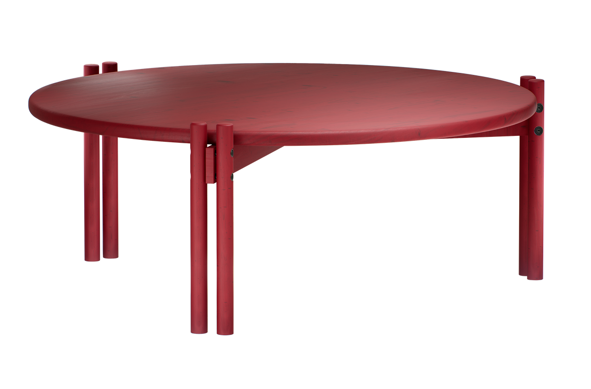 STICKS TABLE LOW POPPY RED