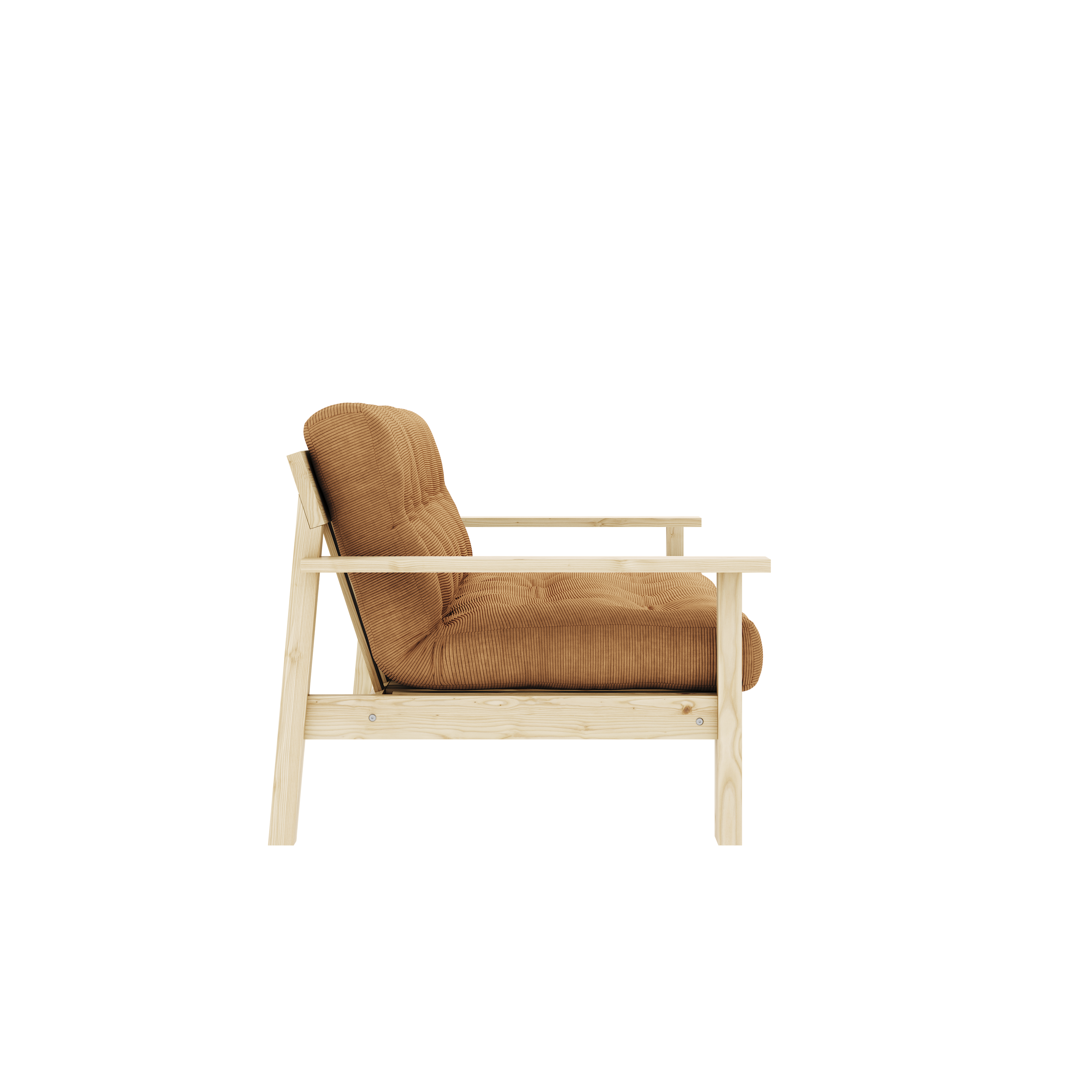 UNWIND CLEAR LACQUERED W. 5-LAYER MIXED MATTRESS FUDGE BROWN