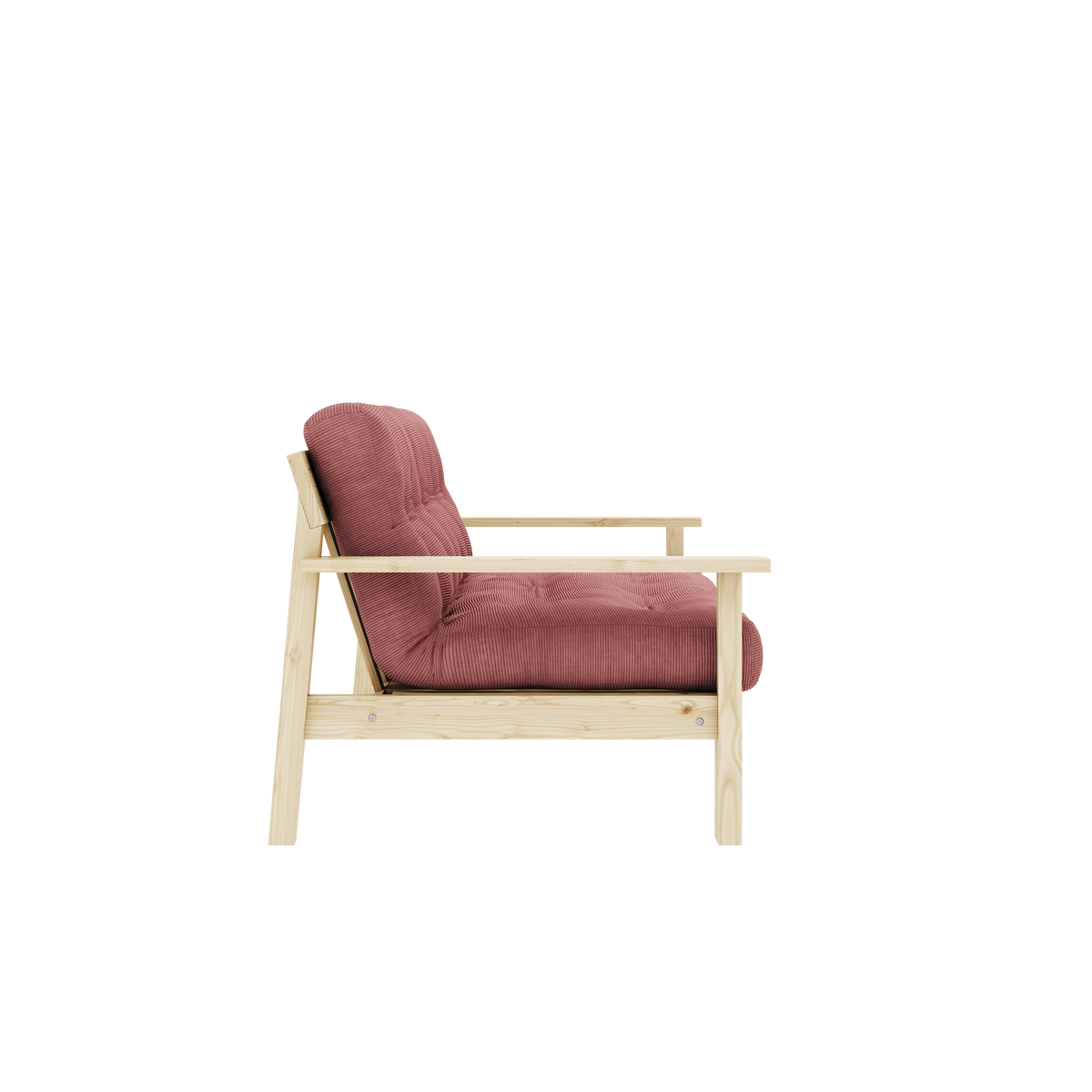 UNWIND CLEAR LACQUERED W. 5-LAYER MIXED MATTRESS SORBET PINK