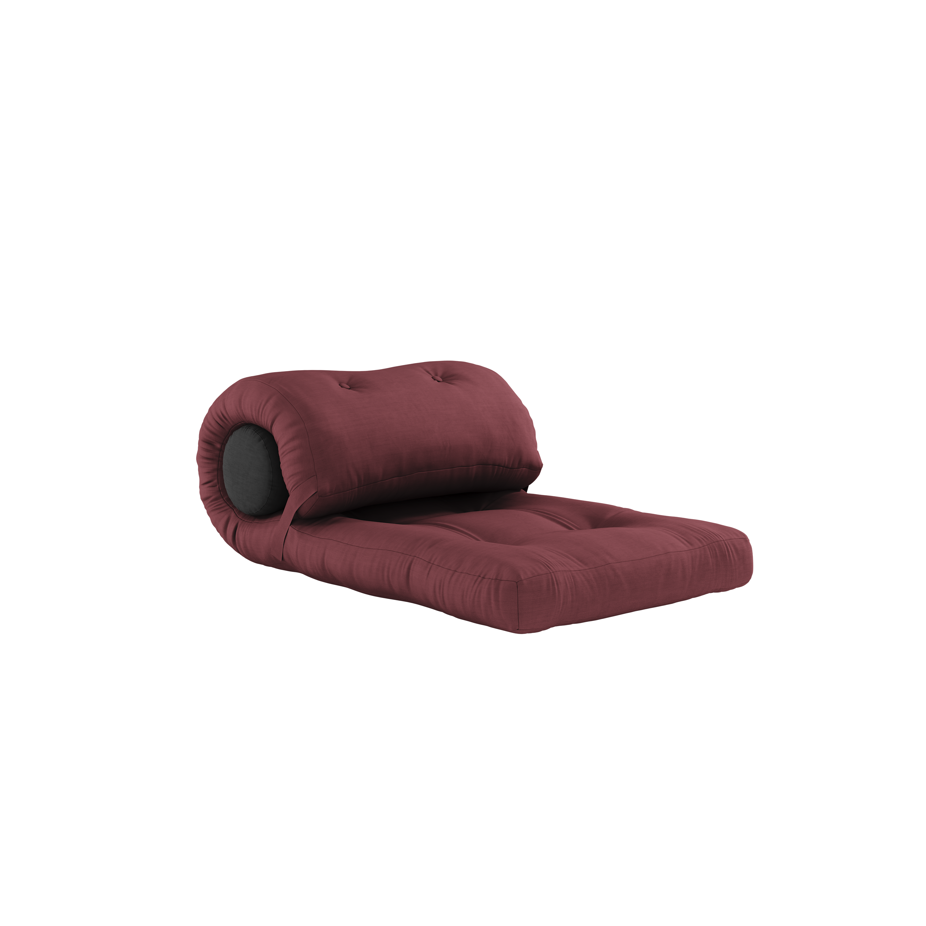WRAP BORDEAUX W. 1 CUSHION DARK GREY