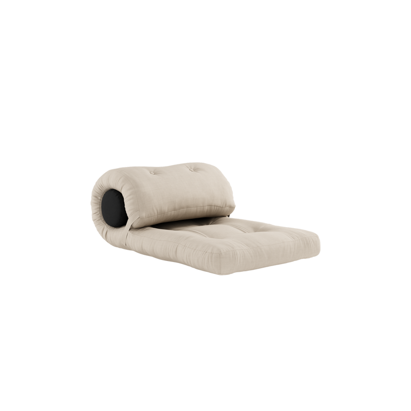 WRAP BEIGE W. 1 CUSHION DARK GREY