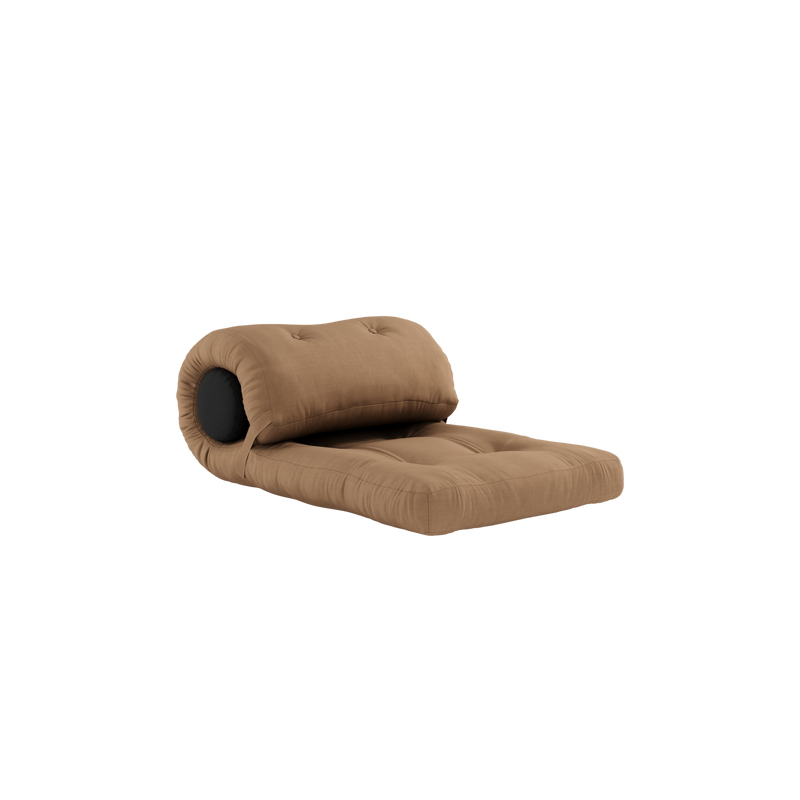 WRAP MOCCA W. 1 CUSHION DARK GREY